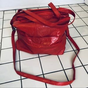 Latico shoulder + crossbody bag red/orange